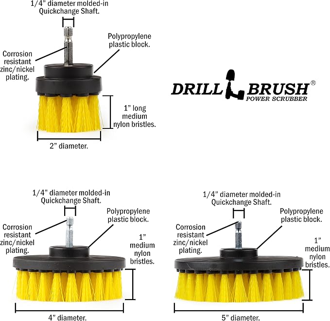 House Cleaning Supplies – Cleaning Drill Brush Set - Image 5