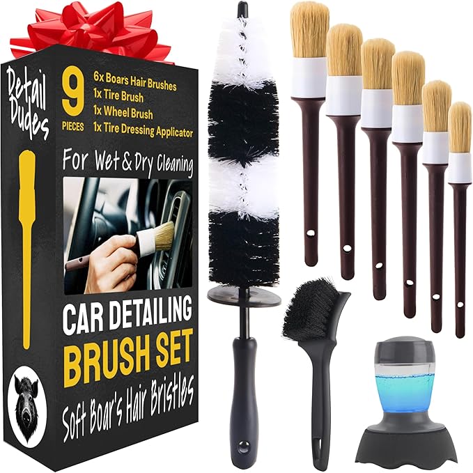 Boar Hair Detailing Brush Set by DetailDudes