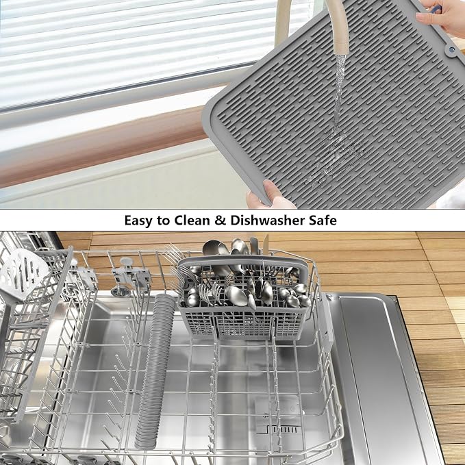 ZLR 2 Pcs Silicone Dish Drying Mats - Image 8