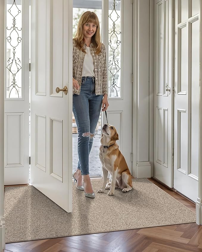LUMI Indoor Door Mat 32"x47", Ultra Thin Low Profile Non-Slip Doormat - Image 9