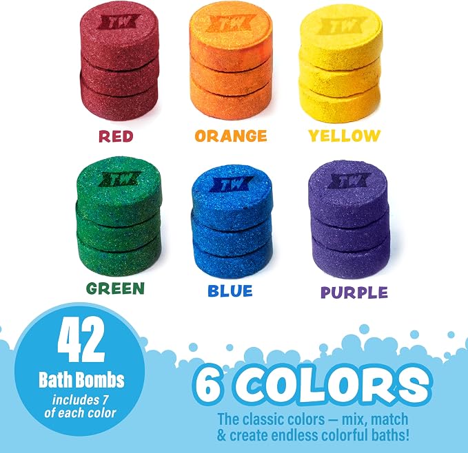 Tub Works® Bath Color Pops™ Moisturizing Kids Bath Bombs, Vibrant Water Color - Image 3
