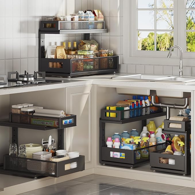 2 Pack 18.5IN-Depth Under Sink Organizer - Image 8