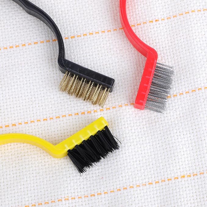 5 Pack Kitchen Stove Cleaning Brush + Scraper Tool Set, Stainless Steel and - Image 3