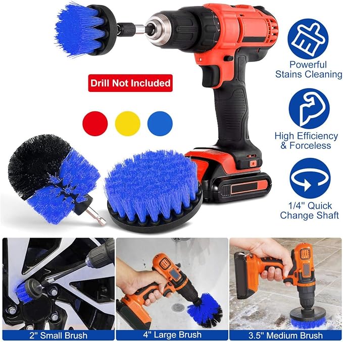 iMounTEK All Purpose Power Scrubber Cleaning Brush Combo Kit. - Image 4
