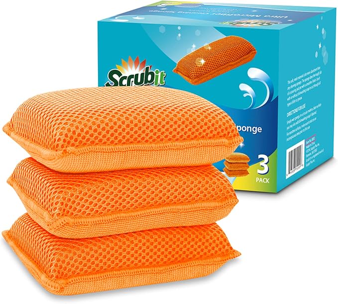 Miracle Microfiber Kitchen Sponge by Scrub-It by SCRUBIT