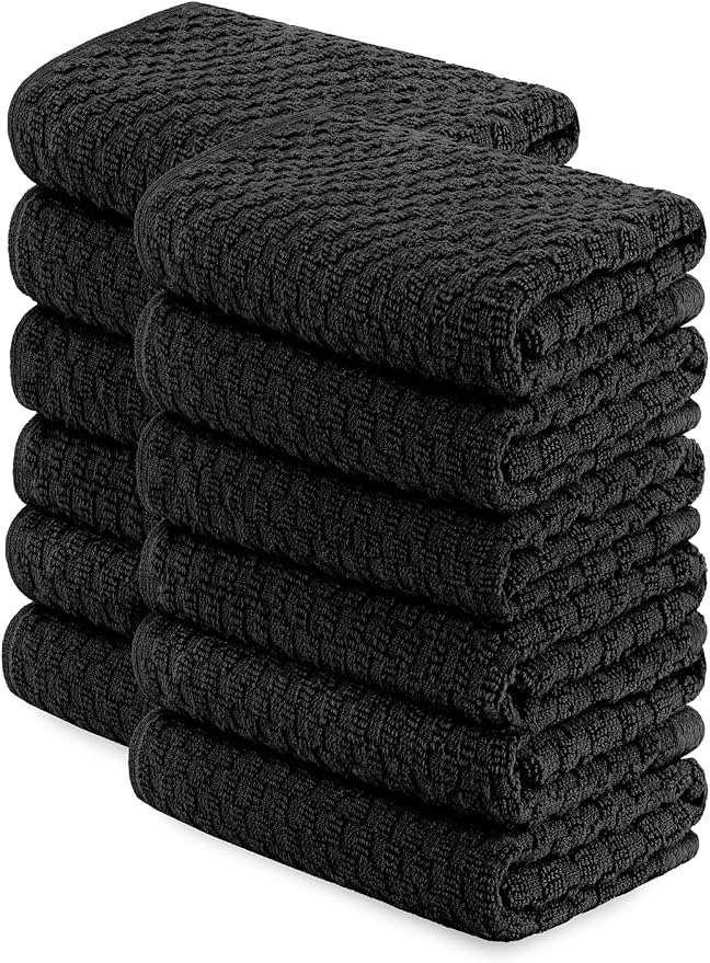 Wealuxe Super Absorbent Kitchen Towels 12 Pack by WhiteClassic
