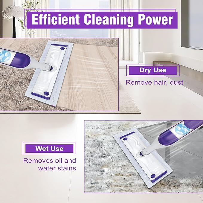 36 Count Purple Disposable Power Mop Refills Pads - Image 5