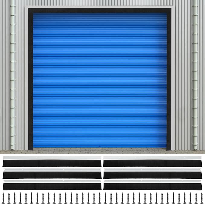 8×8ft Garage Brush Seal Kit for Roll-up Doors 3" Standard Brush by DoubleFill