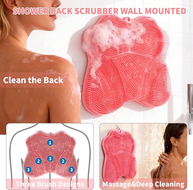 Show Foot Scrubber Mat & Silicone Back Scrubber - Image 6