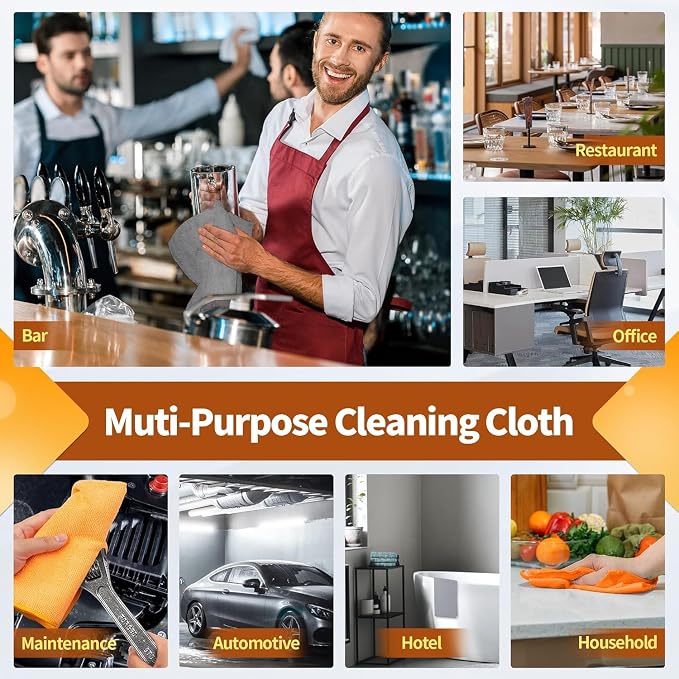 FIXSMITH Microfiber Cleaning Cloth -Pack of 24, Highly Absorbent Cleaning Rags - Image 7