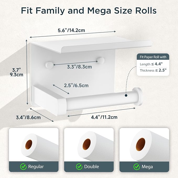 FORIOUS Toilet Paper Holder - Image 6