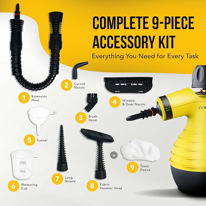 Comforday Handheld Steam Cleaner, Pressurized Portable Steam Cleaner - Image 4