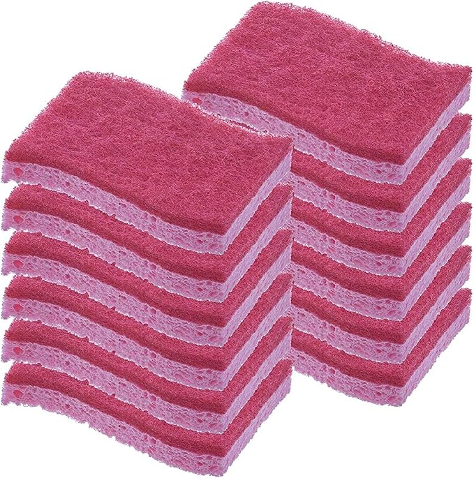 Kitchen Sponges for Washing Dishes, Non-Scratch Cellulose Dish Scrub Sponges by Superio