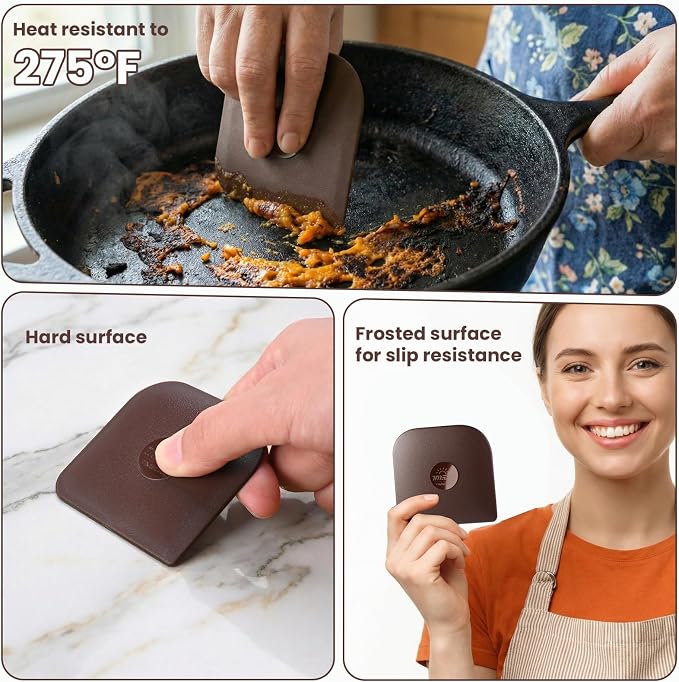 Pan Scraper, Pan Scraper Plastic, Food Safe, High Heat Resistant - Image 2