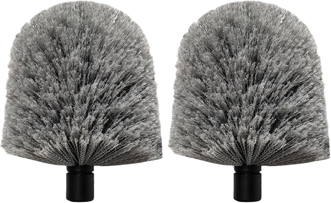 2 Pack Twist-On Cobweb Duster Head, Fits Standard 3/4 inch Threaded Poles by Tonmp