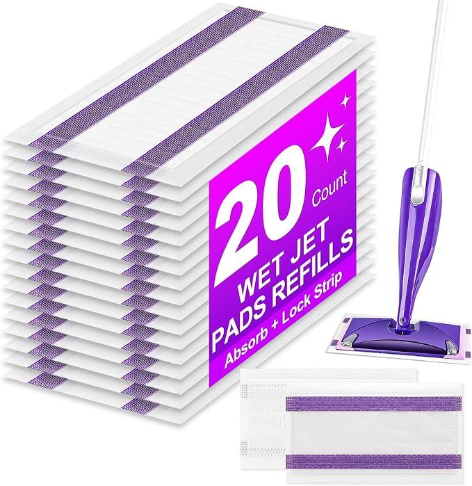 20Pack Mopping Pad Refill for Wetjet Mop Compatible by Cafonil