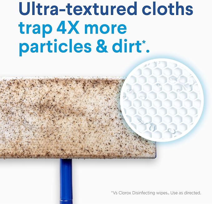 Clorox Disinfecting Wet Mop Pad, Disposable Mop Heads, Rain Clean, 2 Packs - Image 5