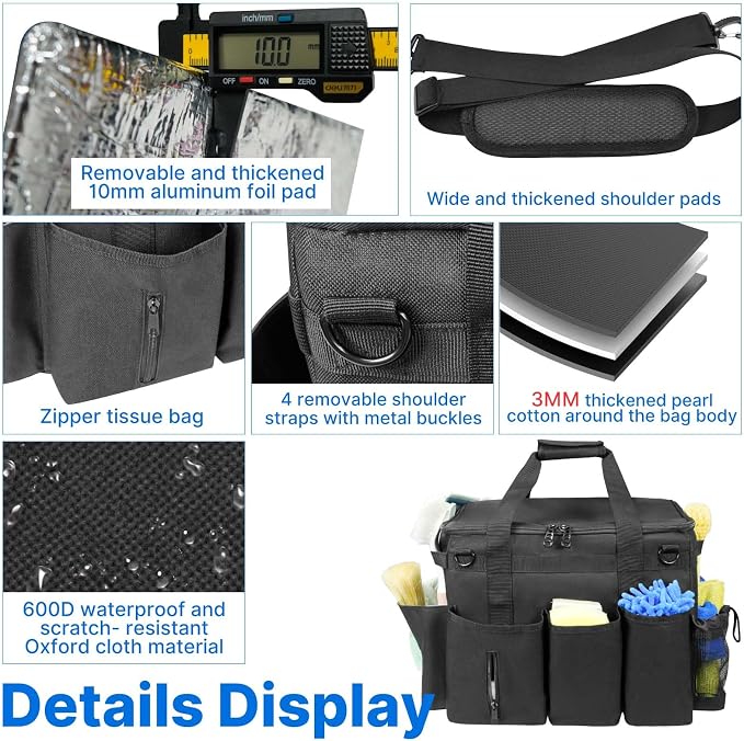 LIWSHWZ Rolling Cleaning Caddy Bag - Image 5