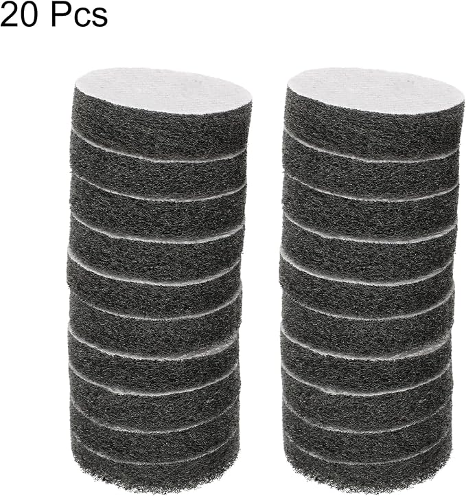 HARFINGTON 20pcs Scrubber Scouring Pads 800 Grits 2 Inch Drill Power Brush Hoop - Image 3