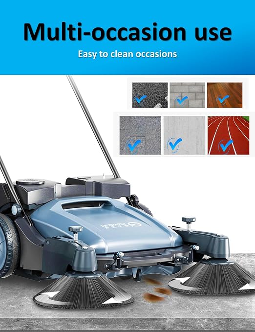 Walk Behind Floor Sweeper Manual, Industrial and Commercial Sweeper - Image 3