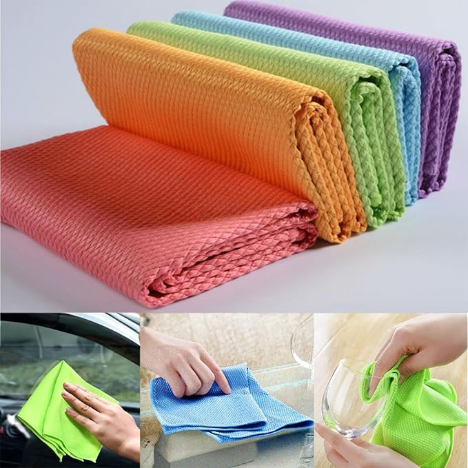 XXL Streak Free 40x50cm Glass Cleaning Cloth, Lint Free Nanoscale Microfiber - Image 6