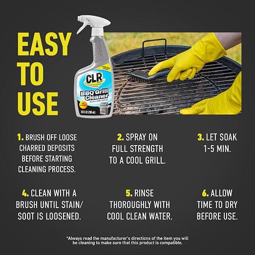 CLR Brands Grill Cleaner and Degreaser Spray, 26 oz. Bottle, BBQ Cleaner - Image 5