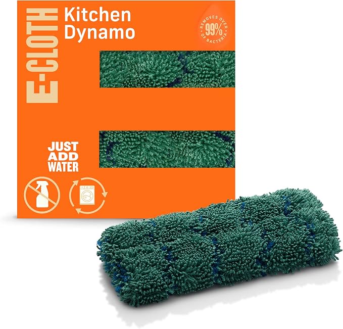 E-Cloth Kitchen Dynamo, Premium Microfiber Non-Scratch Kitchen Dish Scrubber by E-Cloth