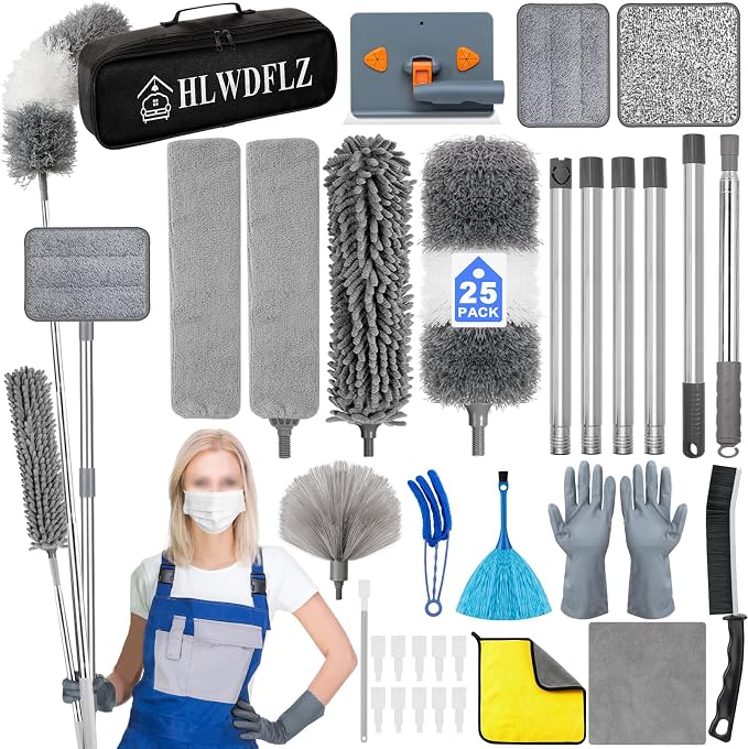 Microfiber Duster Kit 25pcs by HLWDFLZ