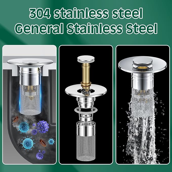 3 in 1 Sink Drain Strainer - Image 4