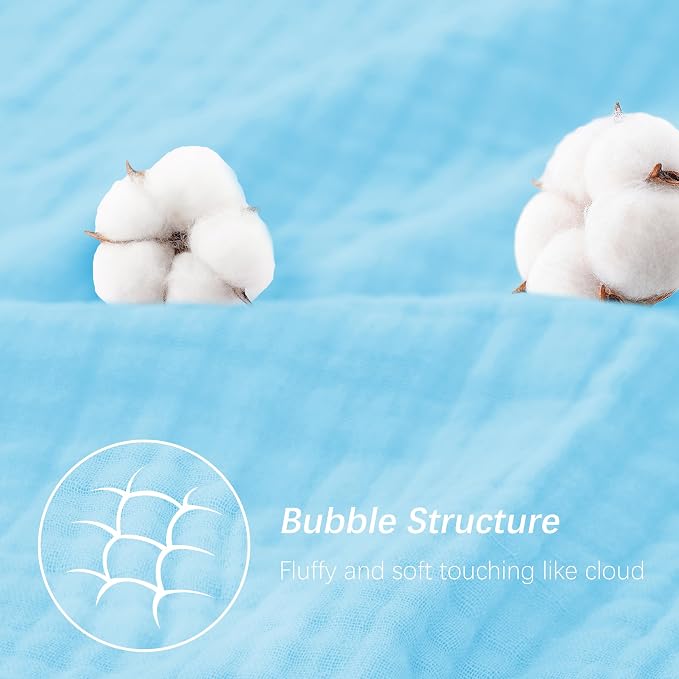 SWEET DOLPHIN Muslin Hooded Baby Bath Towels - Image 6