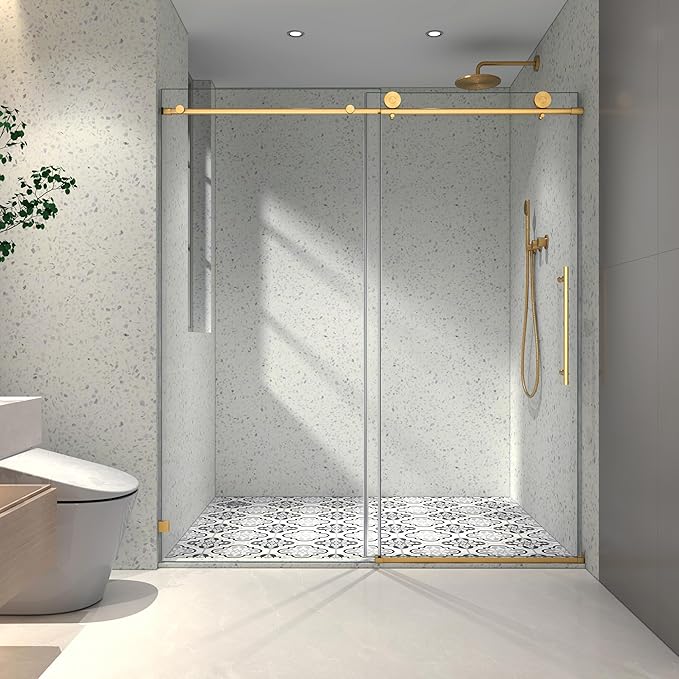 Favfurish Single Sliding Shower Door, Bathroom Glass Door by Favfurish