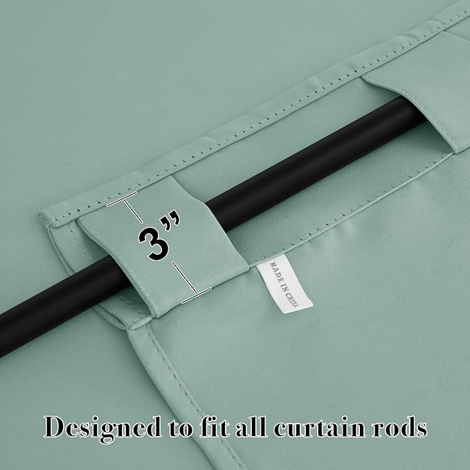 RYB HOME Bathroom Curtains Blackout - Image 3