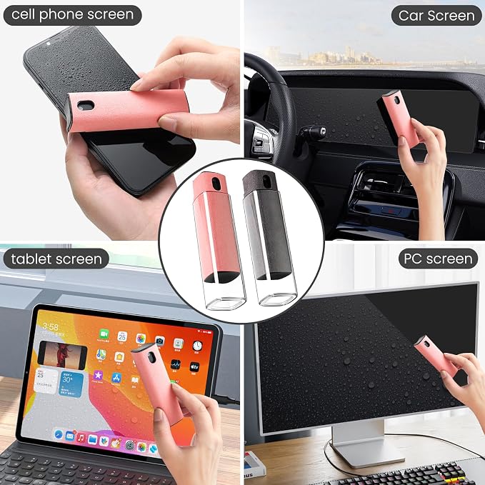 Screen Cleaner Kit 3 Pcs, Two in One Screen Cleaner Spray and Wipe, Touchscreen - Image 2