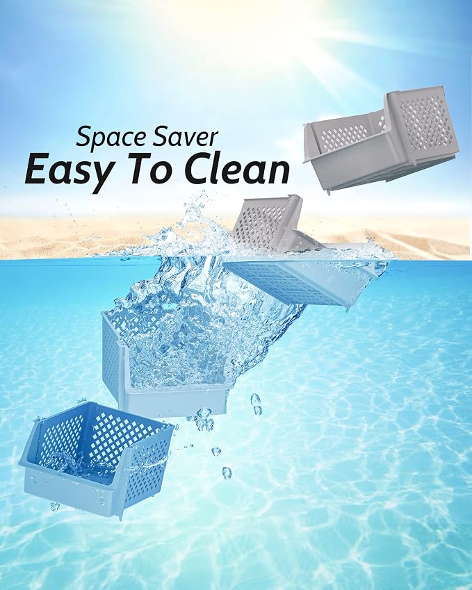 Skywin Plastic Stackable Storage Bins - Image 7