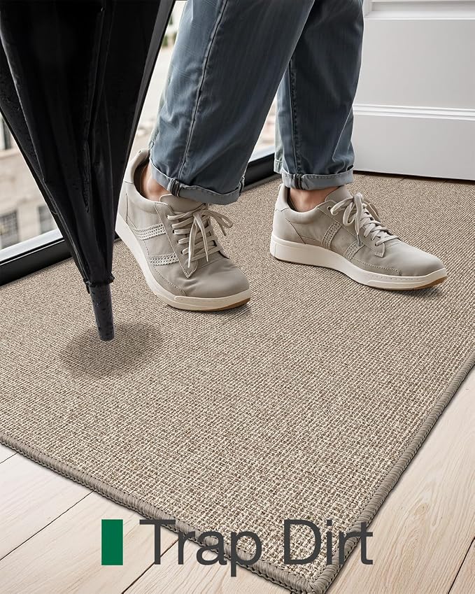 LUMI Indoor Door Mat 24"x36", Ultra Thin Low Profile Non-Slip Doormat - Image 7