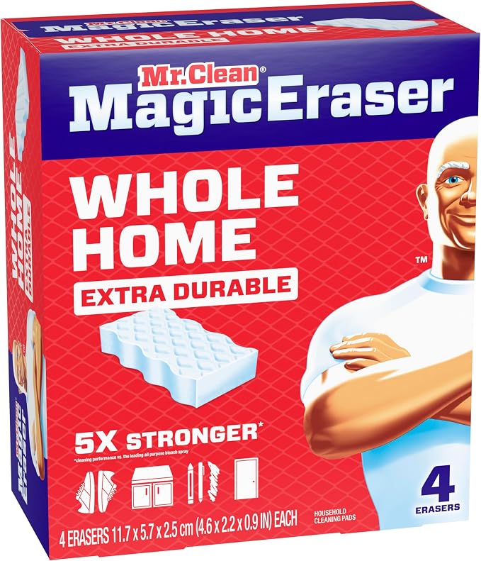 Mr. Clean Magic Eraser Sponge, All Purpose Cleaner, Cleaning Scrubber, Shower - Image 11