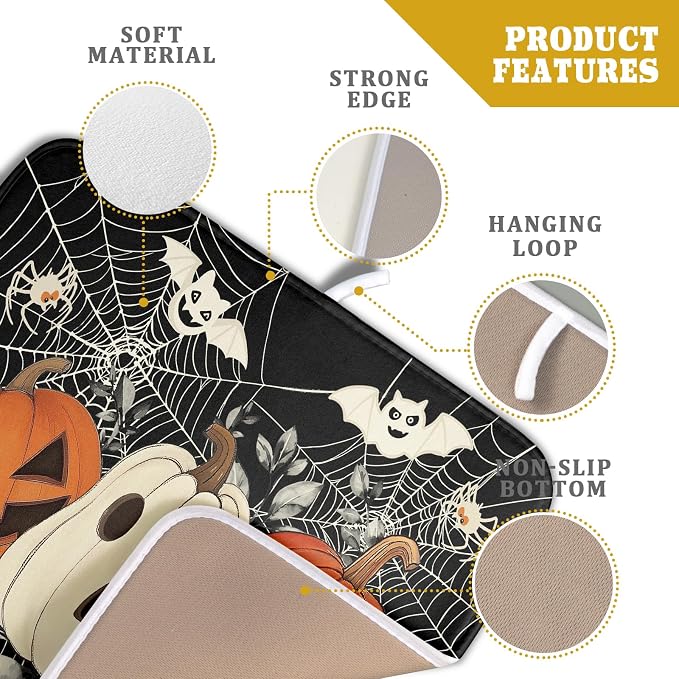 Halloween Pumpkin Dish Drying Mat - Image 4
