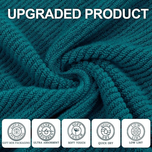 Face Towels for Bathroom, Fluffy Bathroom Hand Towels, Wash Cloths for Showering - Image 2