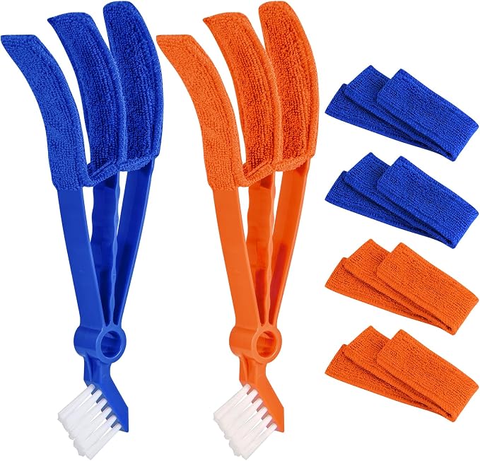 2 in 1 Window Blind Cleaner Duster Tool, Dual Brush Head, by EVEPRUS