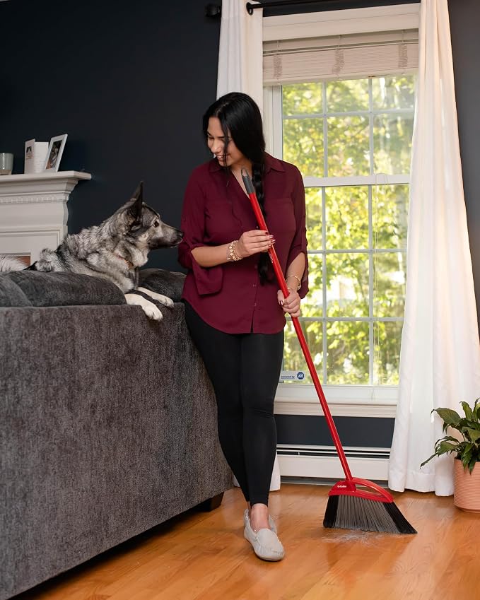 O-Cedar Pet Pro Broom with Step-On Dustpan | Remove 99% with One Sweep | - Image 17