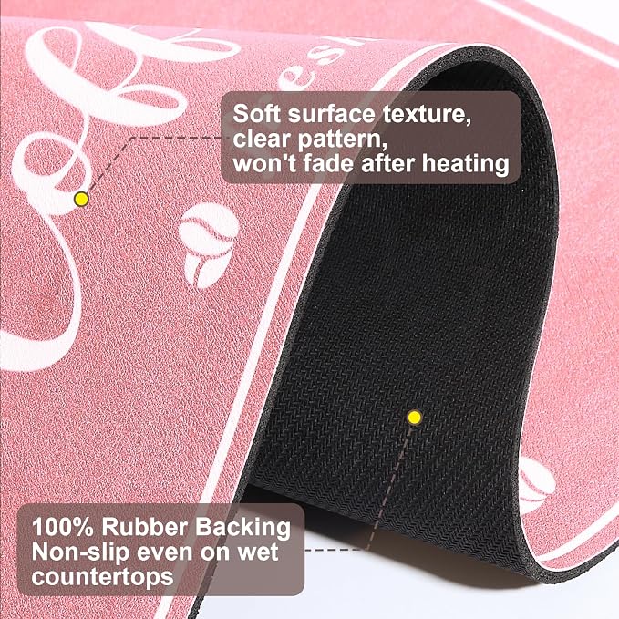 Absorbent Coffee Mat, Fashion Dish Drying Mat - Image 7