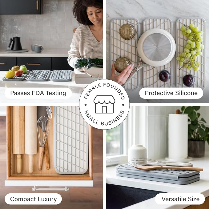 Dorai Home Dish Pad – Quick-Dry Diatomite Stone Drying Mat - Image 3