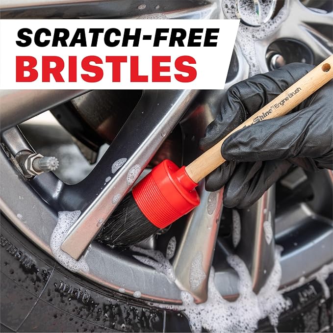 Maxshine Detailing Brushes Set – Brush Width: 0.8", 1.8" – Scratch-Free Soft - Image 4