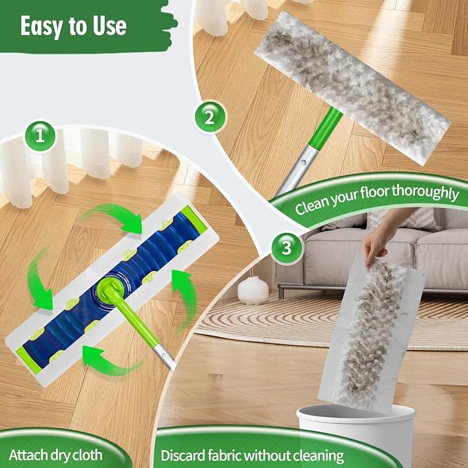 Heavy Duty Dry Sweeping Cloths Compatible - Image 4