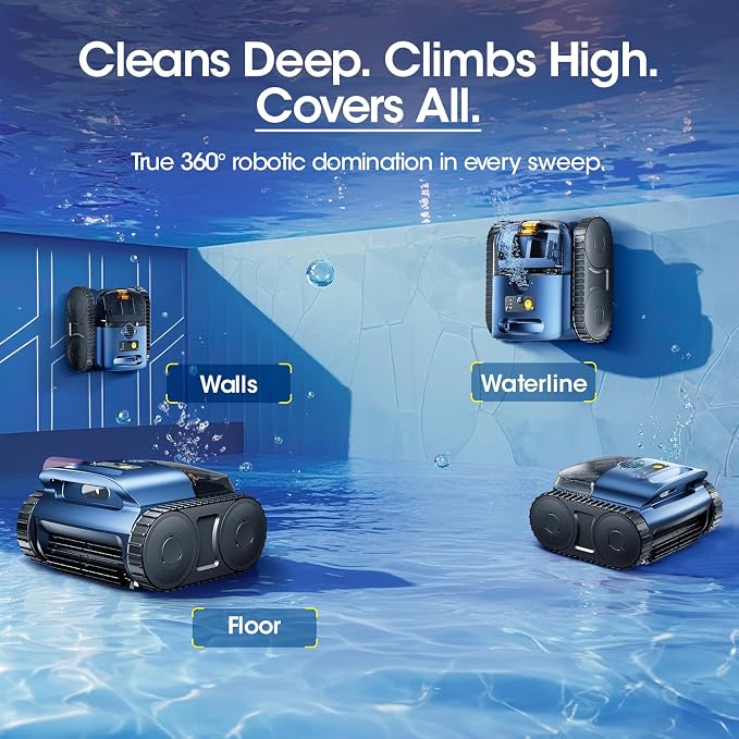 Cordless Robotic Pool Vacuum, Pool Cleaner - Image 4