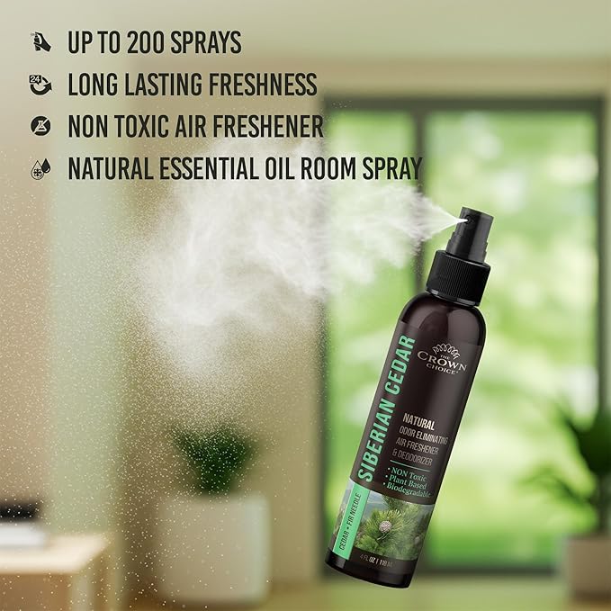Non-Toxic Odor Eliminator, Natural Cedar Air Freshener Spray - Image 7