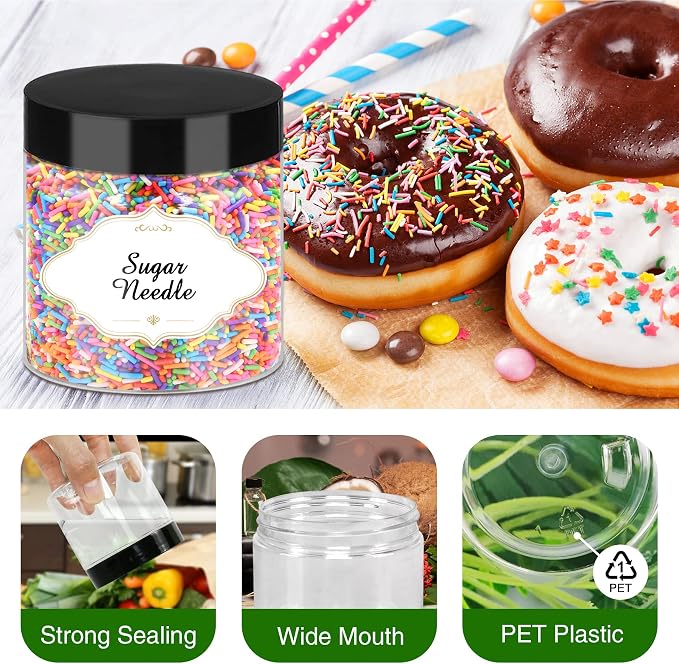 Plastic Jars with Lids - Image 3