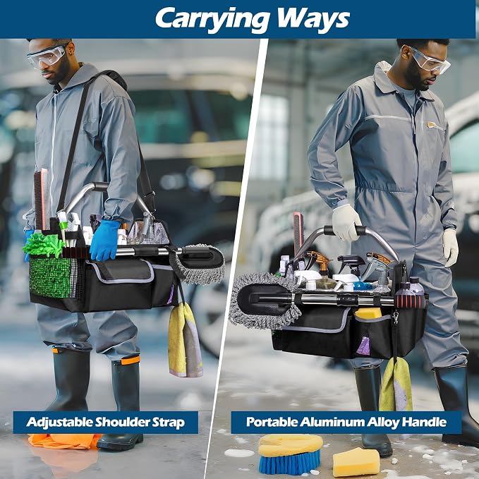 Wearable Detailing Caddy, Quick Load Collapsible Car Care Bag - Image 5