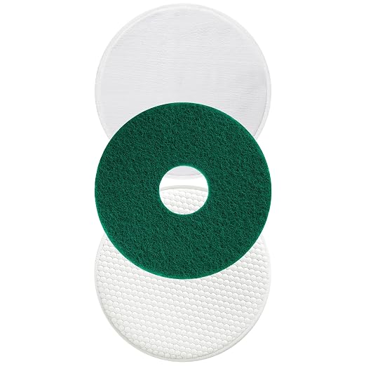3 Pack 12" Floor Machine Pads Compatible by Potchen