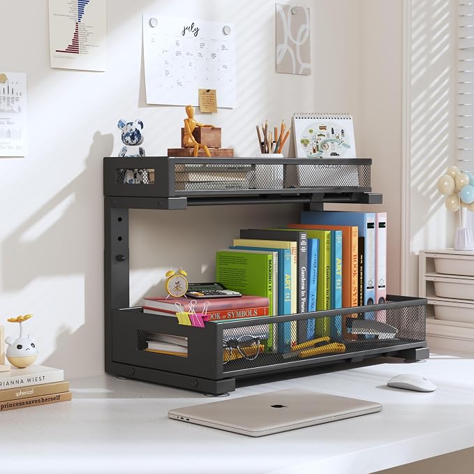 1 Pack 17IN Depth Under Sink Storage Organizer, Large 2-Tier Elegant Mesh Pull - Image 9